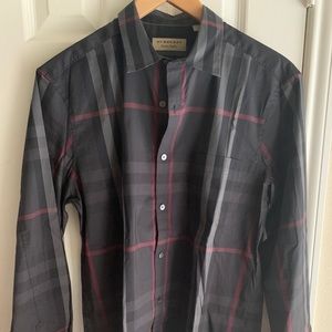 Authentic Men’s Gray Burberry Shirt
